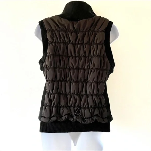 Calvin Klein Black Vest Turtleneck